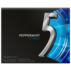 Wrigley Peppermint Cobalt Gum - 15 CT 10 Pack