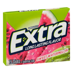Extra Sweet Watermelon Gum - 15 CT 10 Pack