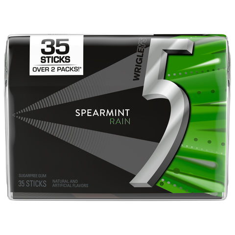 Wrigley Spearmint Rain Gum - 35 CT 6 Pack