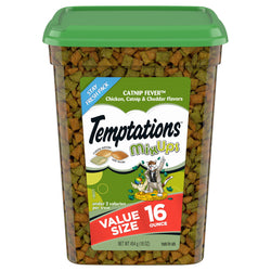 Temptations Chicken, Catnip & Cheddar Cat Treats - 16 OZ 4 Pack