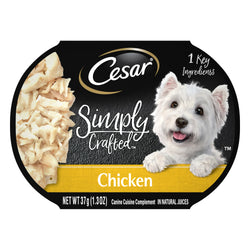 Cesar Simply Crafted Chicken Dog Food - 1.3 OZ 10 Pack