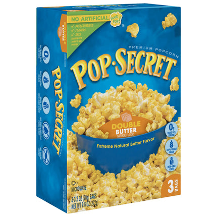 Pop Secret Double Butter Popcorn - 9.6 OZ 6 Pack