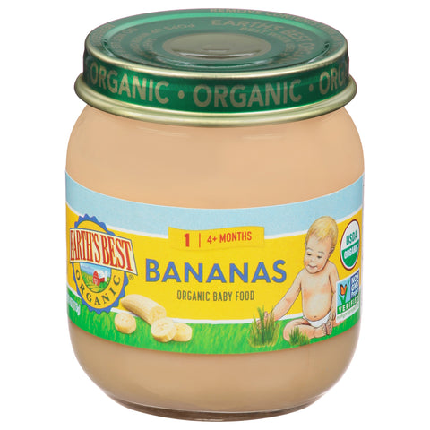 Earth's Best Bananas Baby Food - 4 OZ 10 Pack