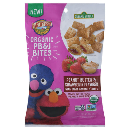 Earth's Best Peanut Butter & Strawberry PB & J Bites - 3 OZ 6 Pack