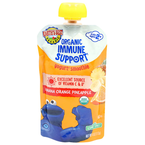 Earth's Best Immune Support Pineapple, Orange and Banana Baby Meals - 4 OZ 12 Pack