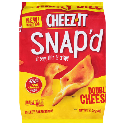 Sunshine Cheez-It Double Cheese Cheesy Baked Snacks - 12 OZ 5 Pack
