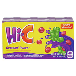 Hi-C Grabbin' Grape Fruit Drink - 48 FZ 5 Pack