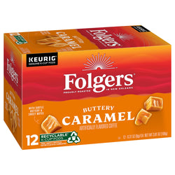 Folgers Coffee K-Cup Caramel Drizzle - 3.81 OZ 6 Pack