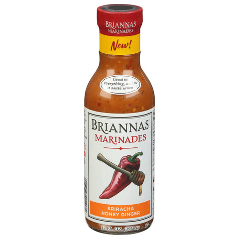 Briannas Sriracha Honey Ginger Marinade - 12 FZ 6 Pack