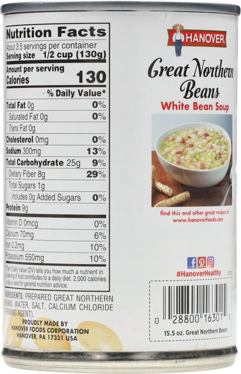 Hanover Great Northern Beans - 15.5 OZ 12 Pack