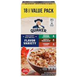 Quaker Flavor Variety Instant Oatmeal - 27.3 OZ 8 Pack