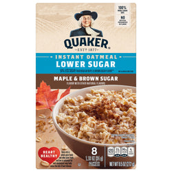 Quaker Maple & Brown Sugar Instant Oatmeal - 9.5 OZ 12 Pack