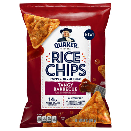 Quaker Tangy Barbecue Rice Chips - 5.5 OZ 6 Pack
