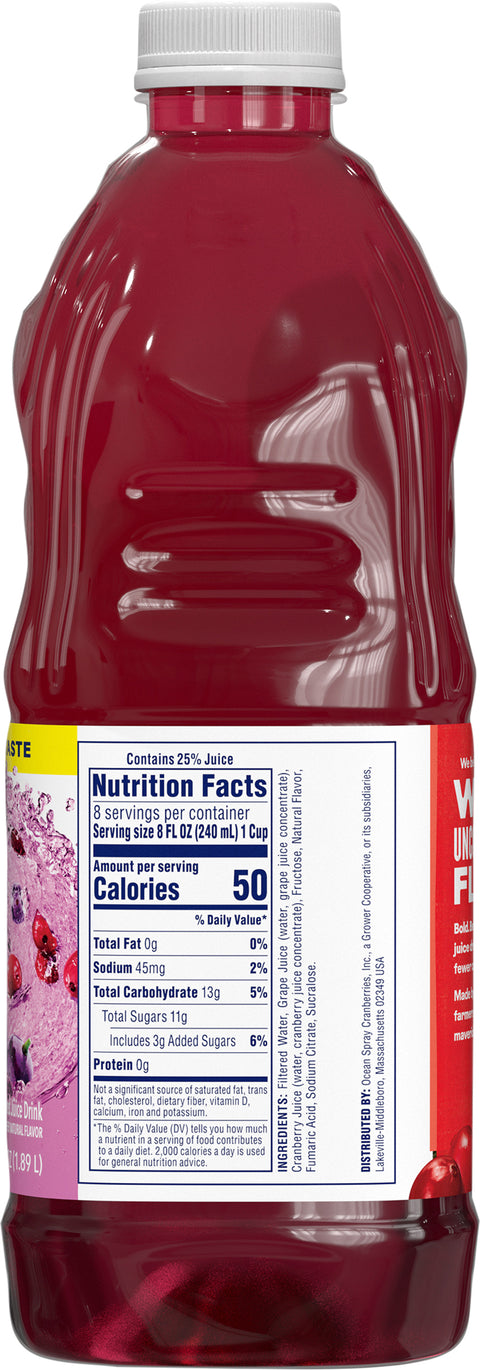 Ocean Spray Light Crangrape Cocktail - 64 FZ 8 Pack