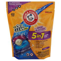 Arm & Hammer Oxi Clean With Odor Blasters 5-In-1 Power Paks - 1.92 LB 4 Pack