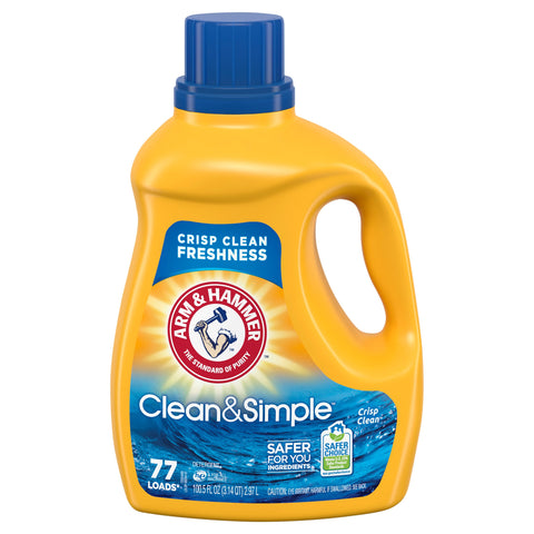 Arm & Hammer Crisp Clean Liquid Detergent - 100.5 FZ 4 Pack