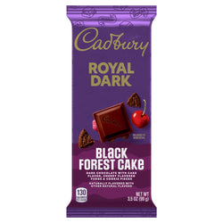 Cadbury Royal Dark Black Forest Cake candy Bar - 3.5 OZ 14 Pack