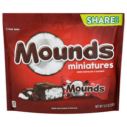 Mounds Dark Chocolate & Coconut Candy Bar - 10.3 OZ 8 Pack