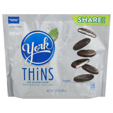 York Dark Chocolate Peppermint Patties - 7.2 OZ 8 Pack