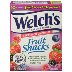 Welch's Berries & Cherries Fruit Snacks - 8 OZ 8 Pack