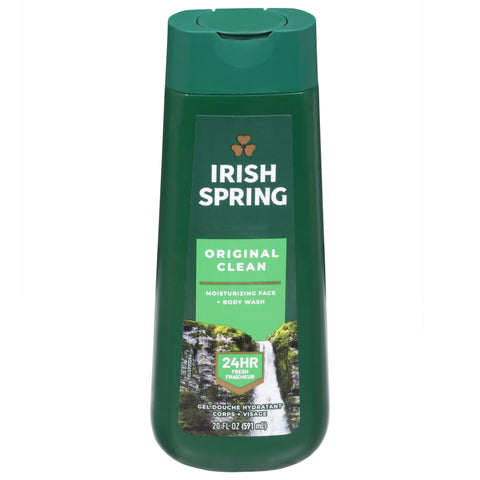 Irish Original Clean Moisturizing Face + Body Wash - 20 FZ 4 Pack
