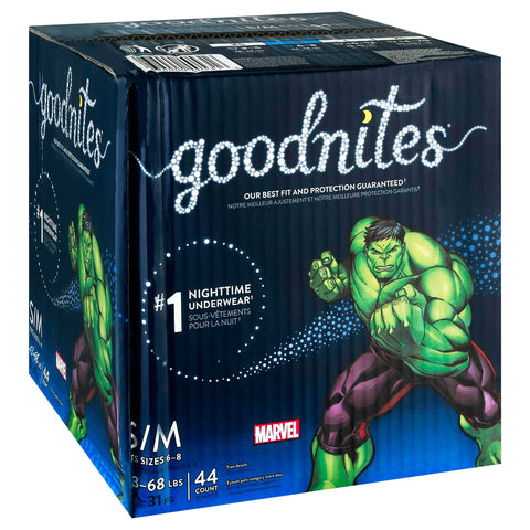 Goodnites Nighttime Boys Underwear 44 CT