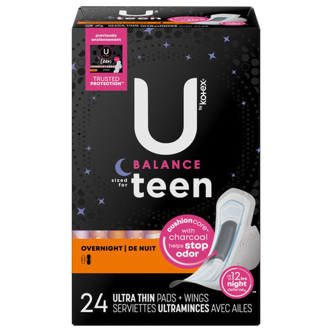 U By Kotex Ultra Thin Pads - 24 CT 2 Pack