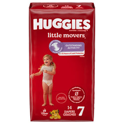 Huggies Little Movers Size 7 Diapers - 14 CT 4 Pack