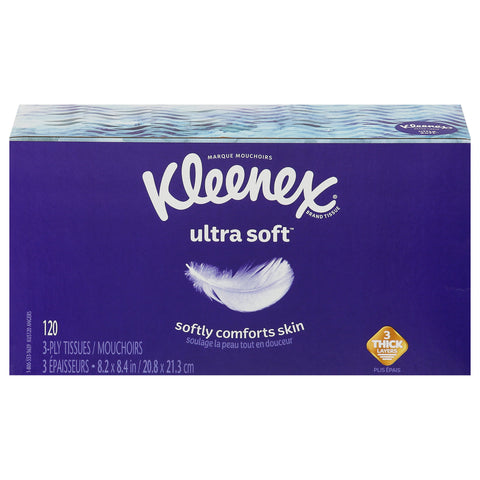 Kleenex Facial Tissues Ultra Soft - 120 CT 24 Pack