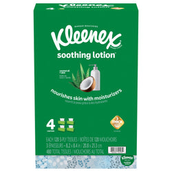 Kleenex Facial Tissues Soothing Lotion - 480 CT 8 Pack