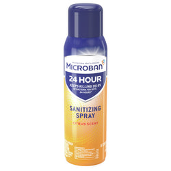 Microban Citrus Scent Sanitizing Spray - 15 OZ 6 Pack