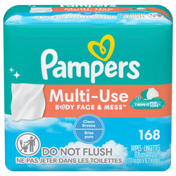 Pampers Clean Breeze Multi-Use Wipes - 168 CT 4 Pack
