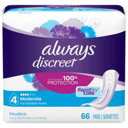 Always Moderate Pads - 66 CT 3 Pack