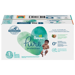 Pampers Diapers Size 1 (8-14 lb) Super Pack - 82 Diapers