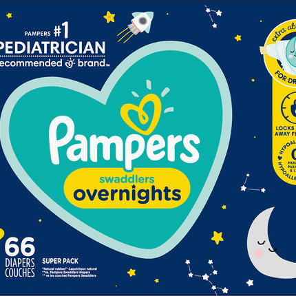 Pampers Diapers 3 (16-28 lb) Super Pack - 66 Diapers