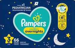 Pampers Diapers 3 (16-28 lb) Super Pack - 66 Diapers