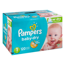 Pampers Size 1 Diapers - 120 CT 1 Pack
