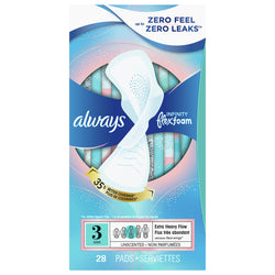 Always Extra Heavy Flow Pads - 28 CT 3 Pack
