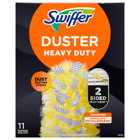 Swiffer Dusters Heavy Duty Multi-Surface Duster Refills Unscented - 11 CT 3 Pack