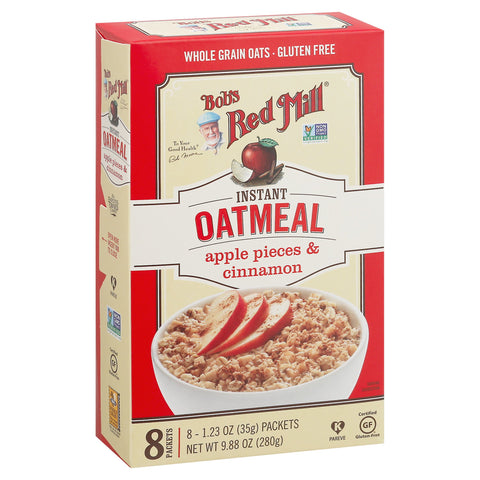 Bob's Red Mill Apple Pieces & Cinnamon Oatmeal - 9.88 OZ 4 Pack