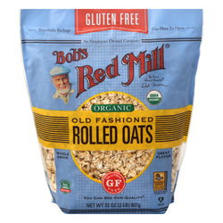 Bob's Red Mill Organic Old Fashioned Rolled Oats - 32 OZ 4 Pack