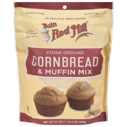 Bob's Red Mill Stone Ground Cornbread & Muffin Mix - 24 OZ 4 Pack