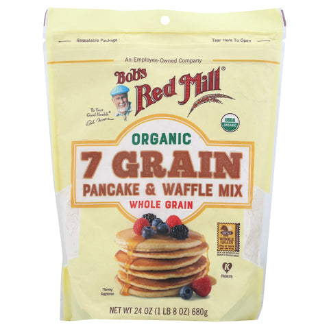 Bob's Red Mill 7 Grain Pancake & Waffle Mix - 24 OZ 4 Pack