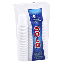 Solo Plastic Bathroom Cups - 150 CT 12 Pack