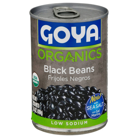 Goya Low Sodium Black Beans - 15.5 OZ 24 Pack