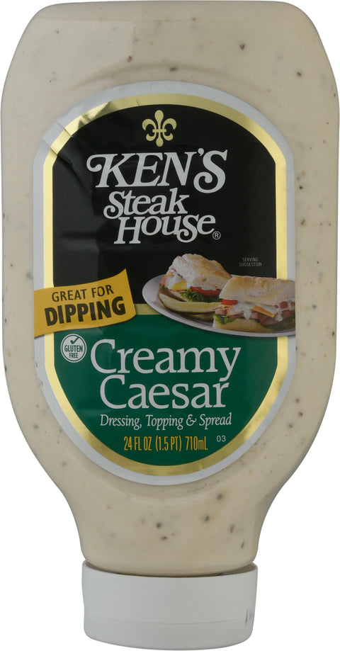 Ken's Steak House Creamy Caesar Dressing Topping & Spread - 24.0 OZ 6 Pack