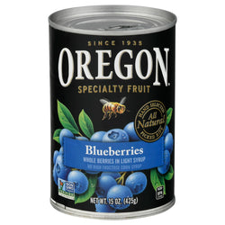 Oregon Fruit Blueberries In Light Syrup - 15 OZ 8 Pack