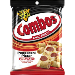 Combos Pepperoni Pizza Cracker Baked Snacks - 6.3 OZ 12 Pack