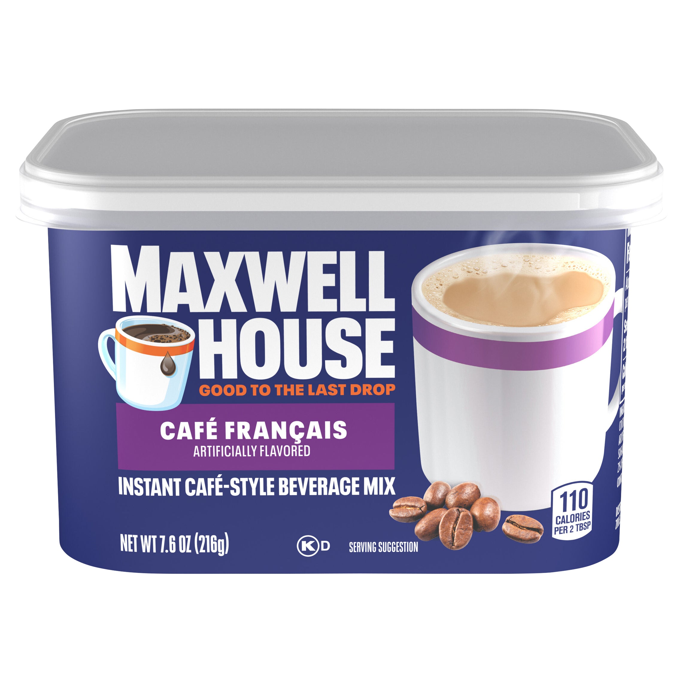 Maxwell House International Cafe Coffee Drink Mix Cafe Francais