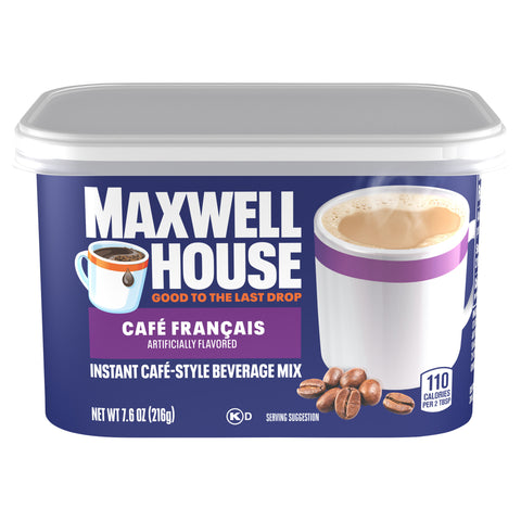 Maxwell House International Cafe Coffee Drink Mix Cafe Francais - 7.6 OZ 8 Pack
